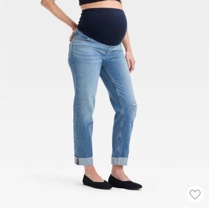 Ingrid & Isabel Boyfriend & Cargo Maternity Jeans